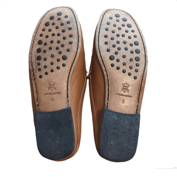 Brooks Brothers Genuine Leather Slide On Loafers Brown Size 9. Made in Italy - Picture 4 of 4
